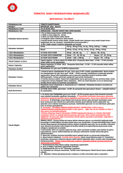 tıklayınız - Judo Federasyonu