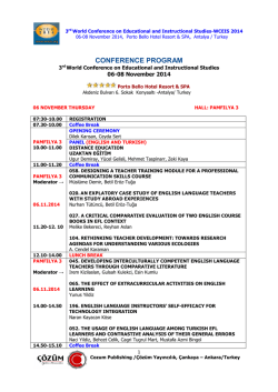 CONFERENCE PROGRAM