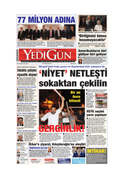 GERGİNLİK! GERGİNLİK!