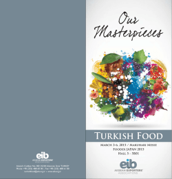 Turkısh Food - Ege İhracatçı Birlikleri