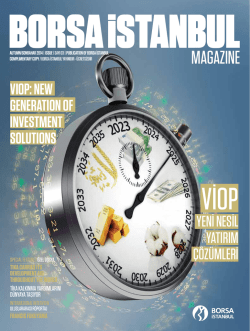 COVER stORy - Borsa İstanbul