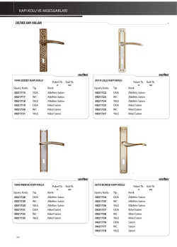 kapı kolu ve aksesuarları