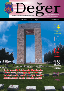 Değer Dergisi - Ceza ve Tevkifevleri Genel Müdürlüğü