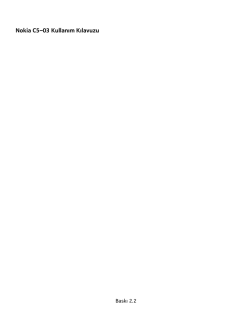 Nokia C5–03 Kullanım Kılavuzu