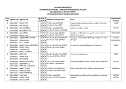 END&Uuml;STRİ M&Uuml;HENDİSLİĞİ B&Ouml;L&Uuml;M&Uuml; 2014