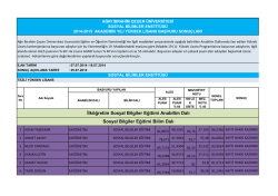 İlk&ouml;ğretim Sosyal Bilgiler Eğitimi Anabilim Dalı Sosyal Bilgiler Eğitimi