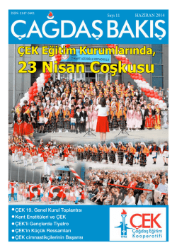 23 Nisan Coşkusu - Çağdaş Eğitim Kooperatifi