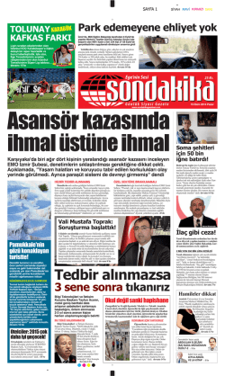 Tedbir alınmazsa - Sondakika Gazetesi