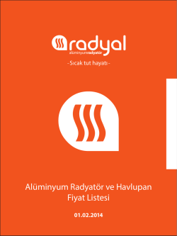 Radyal Fiyat Listesi