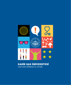 &Ouml;ğrenci El Kitabı - Kadir Has &Uuml;niversitesi