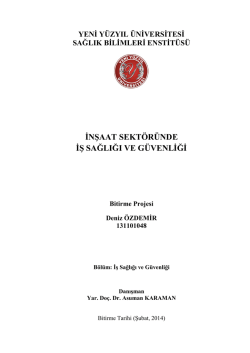 Deniz odev - İstanbul Yeni Yüzyıl Üniversitesi