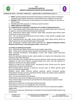 merkezi sterilizasyon &uuml;nitesi işleyiş prosed&uuml;r&uuml;