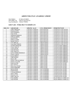ADEM TOLUNAY ANADOLU LİSESİ
