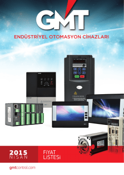 Nisan 2015 Fiyat Listesi - GMT Endüstriyel Elektronik