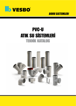 pvc-u atık su sistemleri - Vesbo &ndash; Boru Sistemleri
