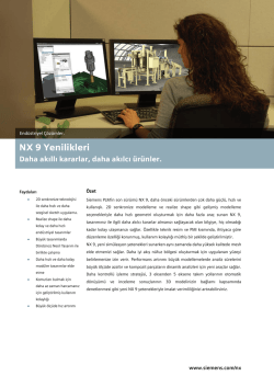 NX 9 Yenilikleri