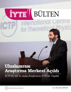 Sayı 18 - İzmir Y&uuml;ksek Teknoloji Enstit&uuml;s&uuml;