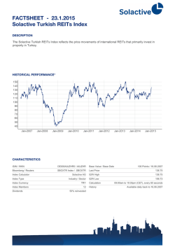 FACTSHEET - Solactive Turkish REITs Index 23.1.2015