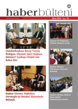 Haber B&uuml;lteni - Diyanet İşleri Başkanlığı