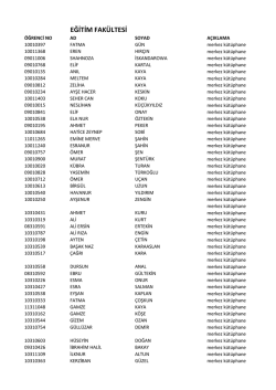 EĞİTİM FAK&Uuml;LTESİ