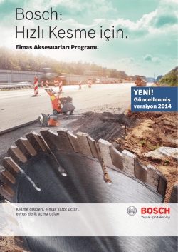 Bosch: Hızlı Kesme i&ccedil;in.