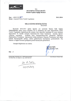 Eki :5 - Selendi İl&ccedil;e Milli Eğitim M&uuml;d&uuml;rl&uuml;ğ&uuml;