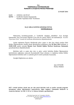 tıklayınız. - Yenimahalle Rehberlik Araştırma Merkezi