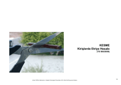 KESME Kirişlerde Etriye Hesabı