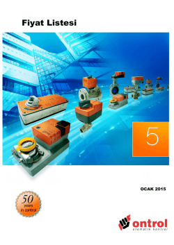 Fiyat Listesi - Ontrol Ana Sayfa