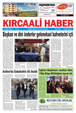 Sayı 222/2014 - Kırcaali Haber