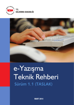 e-Yazışma Teknik Rehberi - e