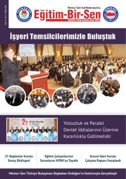 Şubelerimizden - Eğitim Bir Sen