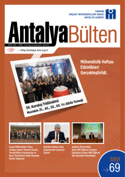 6094 KB - Antalya - İnşaat Mühendisleri Odası