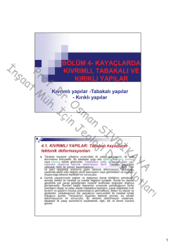 PProfof PPrP sman Osmsm Sİİ VR V YA KAYA İnşaat t M İ &ccedil;in eoloji