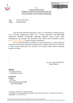 T.C. SAĞLIK BAKANLIĞI T&Uuml;RKİYE KAMU HASTANELERİ KURUMU