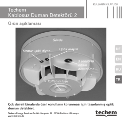 Techem Kablosuz Duman Detektörü 2
