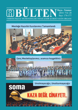 Mayıs-Temmuz 2014 - Sayı: 176-177