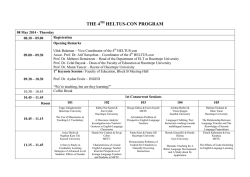 THE 4 HELTUS-CON PROGRAM