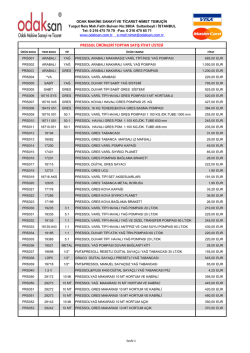 pressol ürünleri toptan satış fiyat listesi