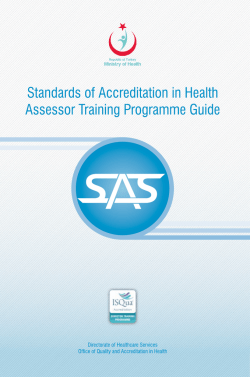 SAS Assessor Training Programme Guide