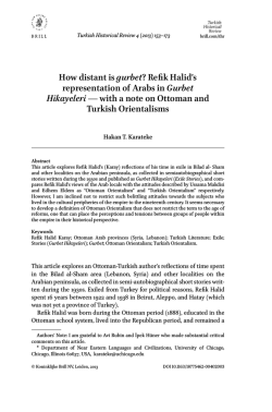 How distant is gurbet? - University of Chicago