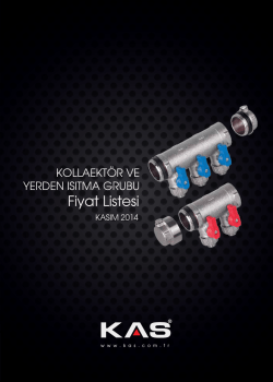 Kas Kollekt&ouml;r Fiyat Listesi - ER