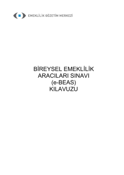 (e-BEAS) KILAVUZU - Emeklilik Gözetim Merkezi