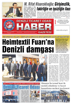 Gazete 45 - Denizli Ticaret Odası