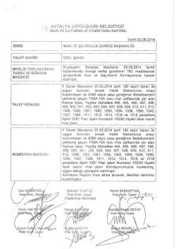 G&uuml;ndemin 30.Maddesi - Antalya Belediyesi