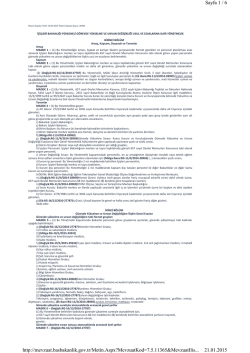 Sayfa 1 / 6 21.01.2015 http://mevzuat.basbakanlik.gov.tr/Metin.Aspx