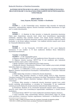 BAĞIMSIZ DENETİM KURULUŞLARINCA GER&Ccedil;EKLEŞTİRİLECEK