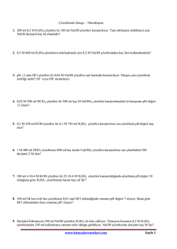 İndir (PDF, 250KB) - Kimya Ders Notları