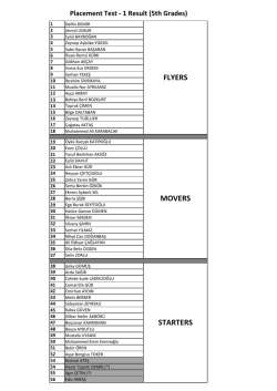 FLYERS MOVERS STARTERS
