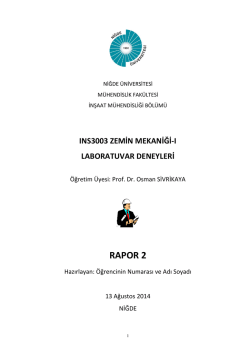 RAPOR 2 - Niğde &Uuml;niversitesi